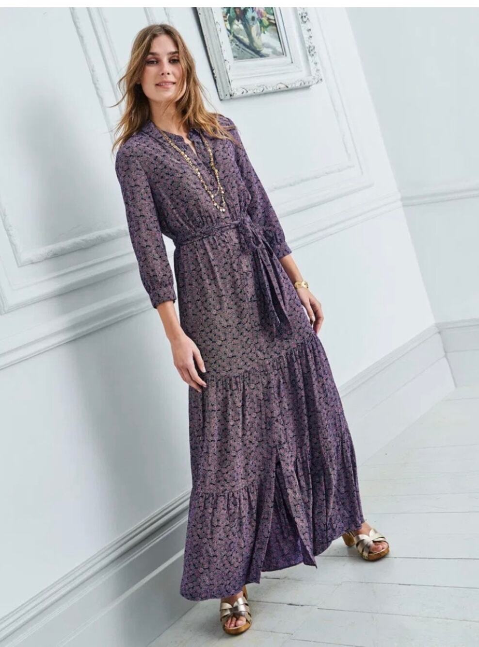 Boden Viola maxi shirt dress size 4 PETITE